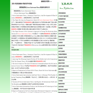 要素禀赋理论,factor endowment theory英语短句,例句大全